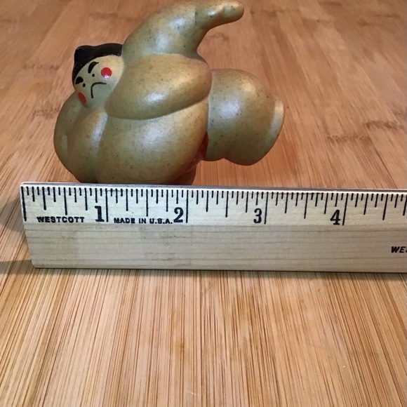 Vintage Two Japanese Sumo Wrestlers Figurines - Picture 7 of 7